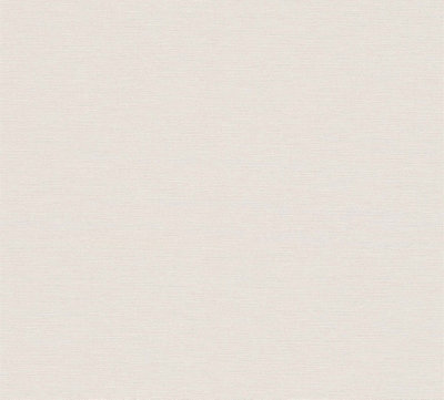 As Creation Bricoflor Non-Woven WallpaperPlain Wallpaper In White10,05 X 0,53 M from B&Q