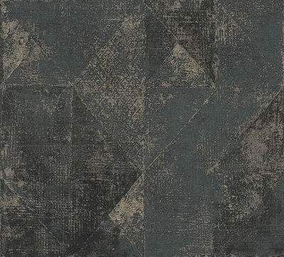 As Creation Bricoflor Non-Woven Wallpaper In Black10,05 X 0,53 M from B&Q