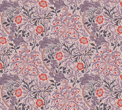As Creation Bricoflor Non-Woven WallpaperFloral Wallpaper In Purple10,05 X 0,53 M