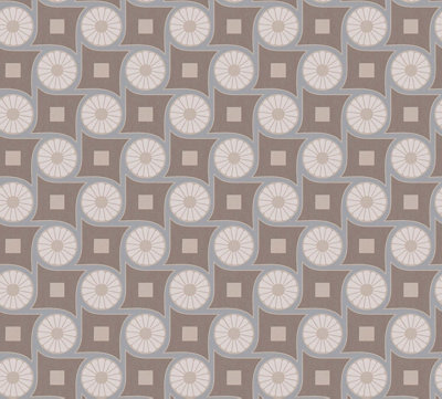 As Creation Bricoflor Non-Woven WallpaperRetro Wallpaper In Blue10,05 X 0,53 M from B&Q