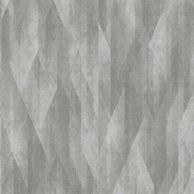 As Creation Bricoflor Non-Woven WallpaperPattern Wallpaper In Grey10,05 X 0,53 M from B&Q