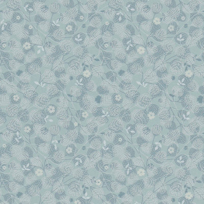 As Creation Bricoflor Non-Woven WallpaperFloral Wallpaper In Blue10,05 X 0,53 M from B&Q