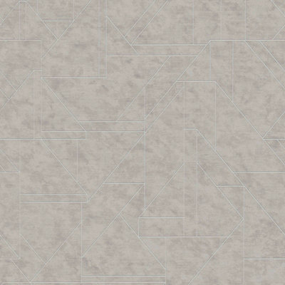 As Creation Bricoflor Non-Woven WallpaperPattern Wallpaper In Grey10,05 X 0,53 M from B&Q