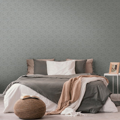 As Creation Bricoflor Non-Woven WallpaperChinoiserie Wallpaper In Silver10,05 X 0,53 M