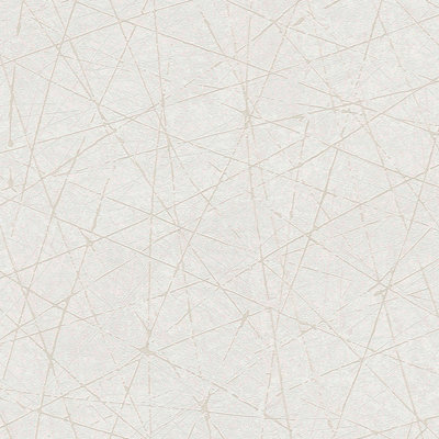 As Creation Bricoflor Non-Woven WallpaperPattern Wallpaper In White10,05 X 0,53 M from B&Q
