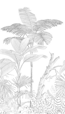 As Creation Bricoflor Non-Woven WallpaperJungle & Tropical Wallpaper In BlackWhite2,80 X 1,59 M from B&Q