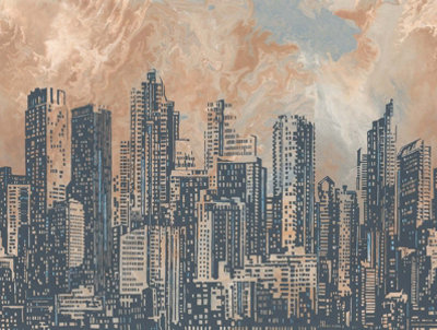 As Creation Bricoflor Non-Woven WallpaperModern Wallpaper In BeigeCreamBrownGrey2,80 X 3,72 M from B&Q