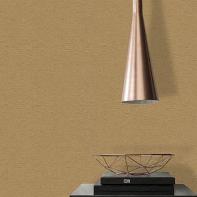 Galerie Flourish Yellow Plain Texture Wallpaper Fl61139 from B&Q