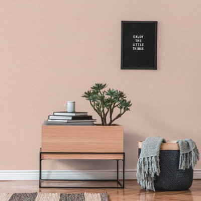 Galerie Flourish Pink Plain Texture Wallpaper Fl61147 from B&Q
