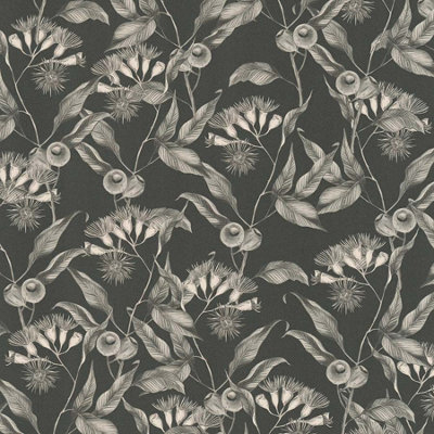 As Creation Bricoflor Non-Woven Wallpaper In Black10,05 X 0,53 M