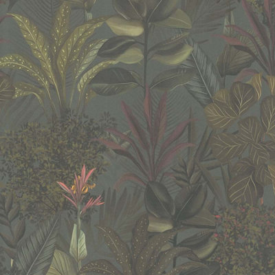 As Creation Bricoflor Non-Woven Wallpaper In Green10,05 X 0,53 M from B&Q