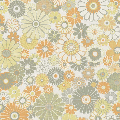 AS Creation Retro Floral Wallpaper 79cm Pattern Repeat Sage Green - Image 6