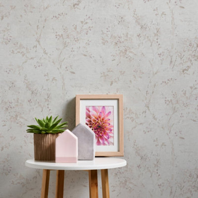 Galerie Welcome Home Cream Rustic Blossom Wallpaper from B&Q