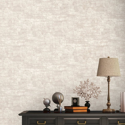 Galerie Welcome Home Beige Industrial Chic Wallpaper from B&Q