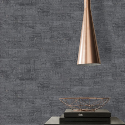 Galerie Welcome Home Black Industrial Chic Wallpaper from B&Q