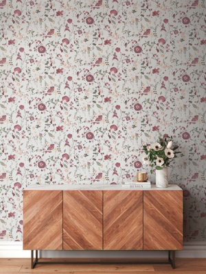 As Creation Bricoflor Non-Woven Wallpaper In White10,05 X 0,53 M from B&Q