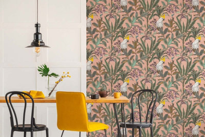 As Creation Bricoflor Non-Woven Wallpaper In Pink10,05 X 0,53 M