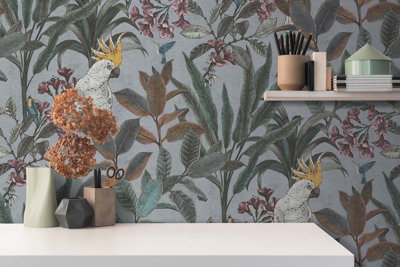 As Creation Bricoflor Non-Woven Wallpaper In Grey10,05 X 0,53 M from B&Q