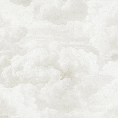 As Creation White Metropolis Painted Cloud Wallpaper Textured Paste The Wall Vinyl from B&Q
