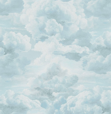 As Creation Blue White Cloud Wallpaper Pastel Textured Non Woven Ascreation 39985-3