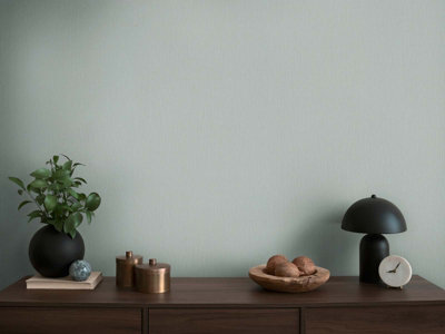 As Creation Bricoflor Non-Woven WallpaperPlain Wallpaper In Grey10,05 X 0,53 M from B&Q