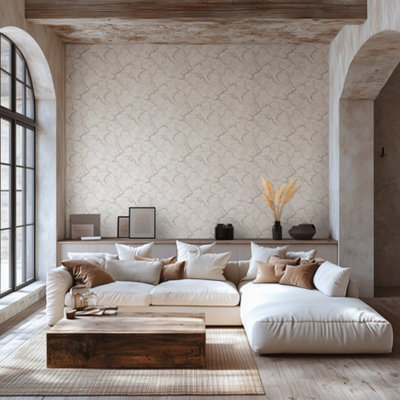 Galerie Horizon Beige Cherry Blossom Wallpaper from B&Q