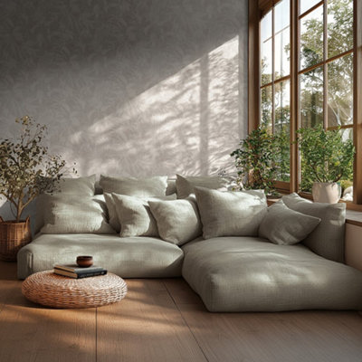 Galerie Horizon Cream Cloud Forest Wallpaper from B&Q