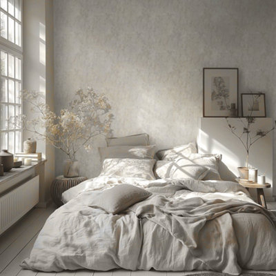Galerie Horizon Beige Industrial Texture Wallpaper from B&Q