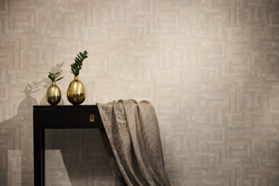 As Creation Bricoflor Non-Woven WallpaperPattern WallpaperOriental In BeigeCream10,05 X 0,53 M from B&Q
