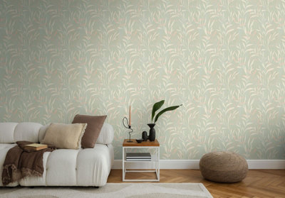 As Creation Bricoflor Non-Woven WallpaperFloral Wallpaper In CreamGreenPink10,05 X 0,53 M from B&Q