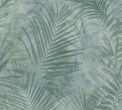 As Creation Misty Palm Green Simply Spray Pre-Pasted 53Cm X 1050Cm from B&Q
