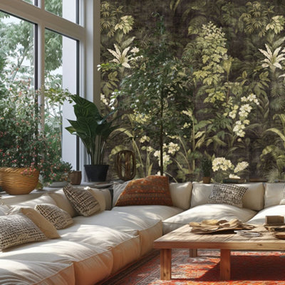 Galerie Horizon Green Luscious Foliage Mural from B&Q