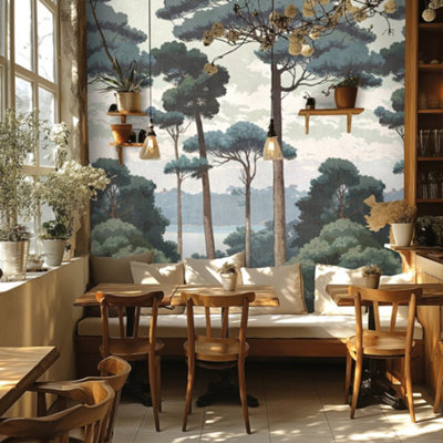 Galerie Horizon Green Nature Serenity Mural from B&Q