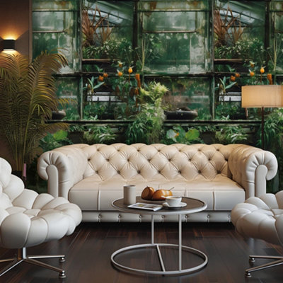 Galerie Horizon Green Botanical Haven Mural from B&Q