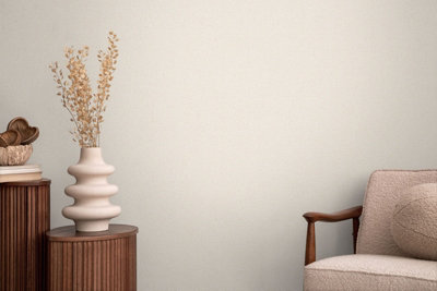 As Creation Bricoflor Non-Woven WallpaperPlain Wallpaper In Beige10,05 X 0,53 M from B&Q