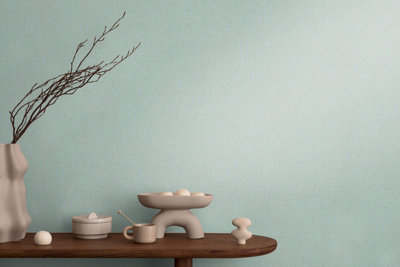 As Creation Bricoflor Non-Woven WallpaperPlain Wallpaper In BlueTurquoise10,05 X 0,53 M from B&Q