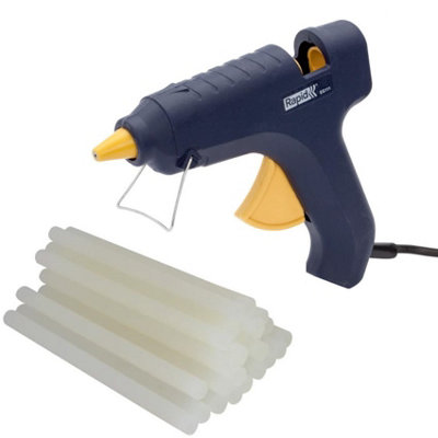 Rapid Electric Hot Melt Glue Gun 250W 240V 26 Adhesive Sticks Eg111 Rpdeg111 from B&Q
