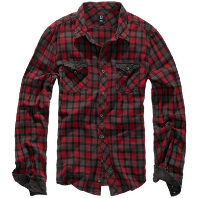 Brandit Checkshirt Duncan Red / Brown Size Xx Large from B&Q