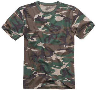 Brandit T-Shirt Woodland Size Large from B&Q