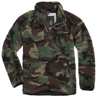 Brandit Teddyfleece Troyer Woodland Size Small from B&Q