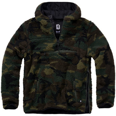 Brandit Teddyfleece Worker Pullover Woodland Size X Large from B&Q