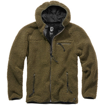 Brandit Teddyfleece Worker Jacket Olive Size Xxxxx Large from B&Q