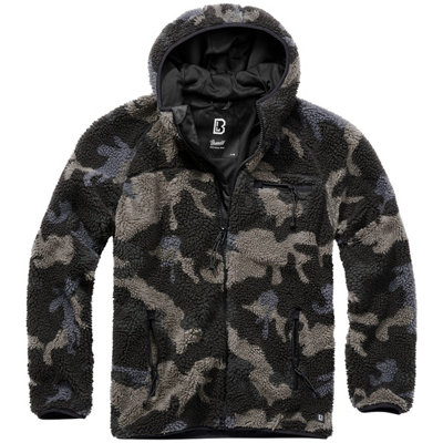 Brandit Teddyfleece Worker Jacket Dark Camo Size Large from B&Q