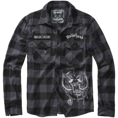 Brandit Motörhead Checkshirt Black-Grey Size Xxxxxxx Large from B&Q