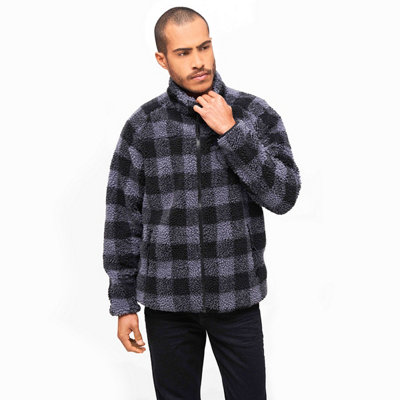 Brandit Teddyfleece Jacket Black/grey Size Xl