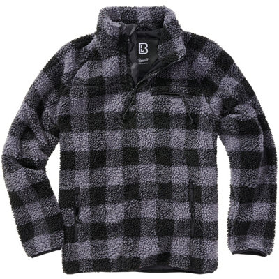 Brandit Teddyfleece Troyer Black/grey Size Xx Large from B&Q