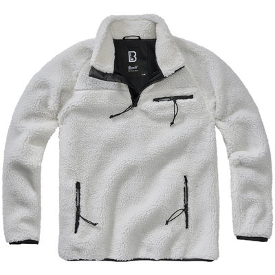 Brandit Teddyfleece Troyer White Size Small from B&Q
