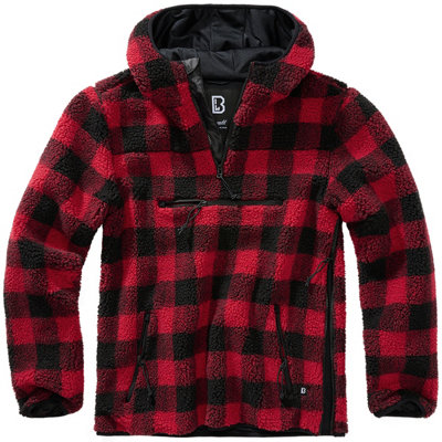 Brandit Teddyfleece Worker Pullover Red/black Size Xxxx Large from B&Q