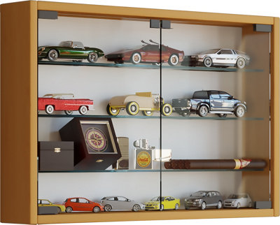 Vcm Hanging Display Cabinet Wall Display Case Glass Mandosa M from B&Q