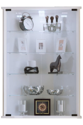 Vcm Unisex White Wall Display Cabinet Eckvitrine Vecko In - Image 2